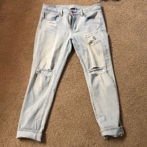 American Eagle super stretch slim ripped jeans